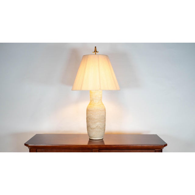 Mid-Century Modern 1950s Lee Rosen for Design Technics Attr. Ceramic Table Lamp For Sale - Image 3 of 16