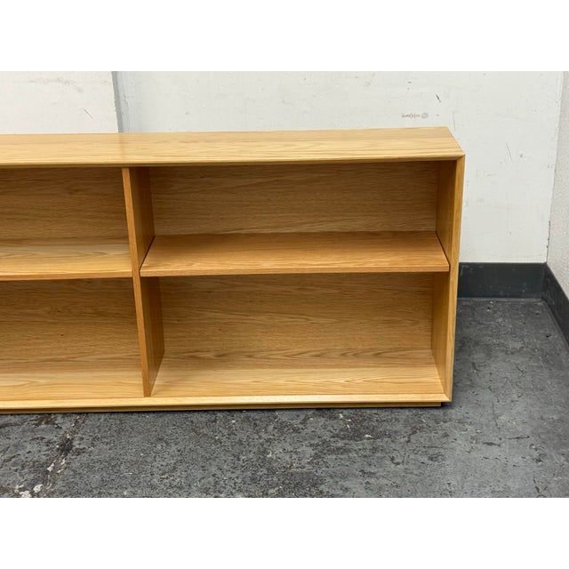 Wood Room & Board Rollins White Oak Wood Bookcase For Sale - Image 7 of 12