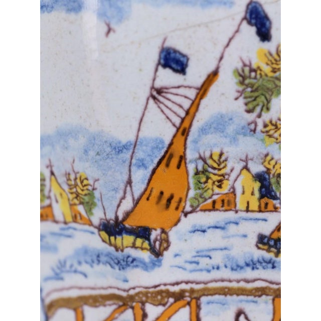 18th Century Dutch Delft Polychrome Covered Pot with Bird Finial, 1760 For Sale - Image 12 of 18