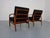 Black Goldfeder Teak Armchairs from Carl Straub, Germany, 1950s, Set of 2 For Sale - Image 8 of 18