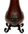 This is an original Bradley & Hubbard Manufacturing Company banquet oil lamp. The base section is a teardrop or pear-...