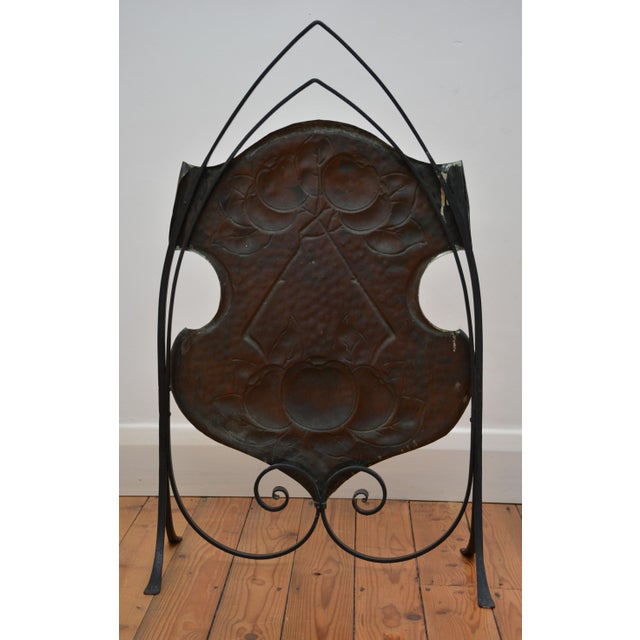 Copper Arts and Crafts Fire Screen, 1890 For Sale - Image 8 of 14