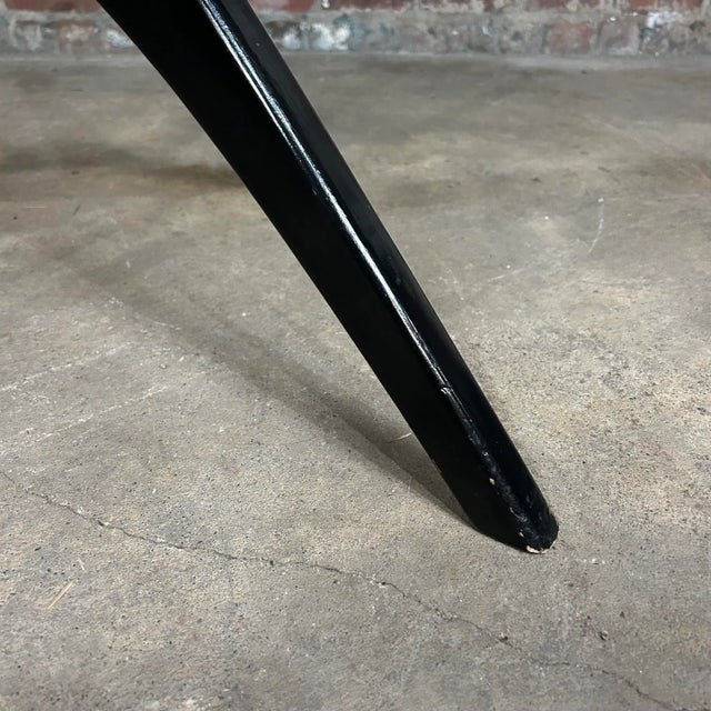 Adrian Pearsall Pearsall Style Round Glass Kitchen Dining Table With 4 Chairs For Sale - Image 4 of 12