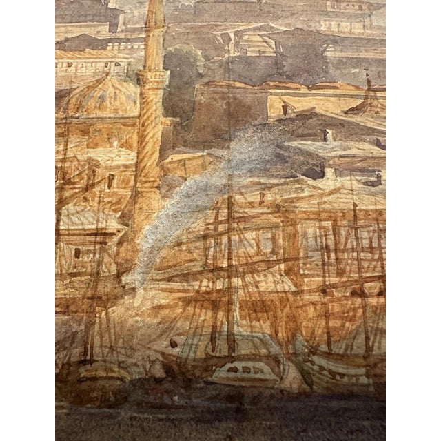 Friedrich Horner, Istanbul (Constantinople) – Hagia Sophia, Gouache Painting on Paper For Sale - Image 7 of 12