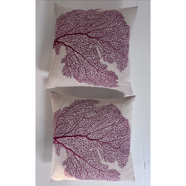 Italian Decorative Linen Pillows (2) For Sale - Image 3 of 5