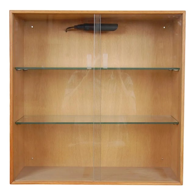 Cabinet in Oak and Glass by Mogens Koch for Rud. Rasmussen For Sale