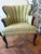 Pair of 2 Mid-20th Century Vintage Hollywood Regency / Art Deco Revival Wingback Accent Chairs in Pristine Condition For Sale - Image 12 of 15