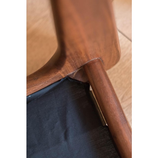 Vintage Sculptural Walnut Wingback Lounge Chair and Ottoman by Adrian Pearsall For Sale - Image 17 of 18