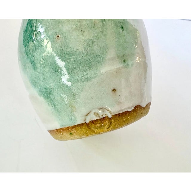 Vintage Sake Bottle Japanese Pottery – Bizen Style For Sale In Miami - Image 6 of 8