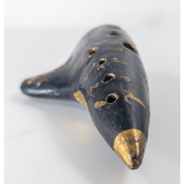 1940s 20th Century Italian American Terra Cotta Pottery Ocarina Musical Instrument For Sale - Image 5 of 11