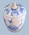 Blue and White Porcelain Ginger or Melon Jar Chinese hand-painted porcelain ginger / melon jar with a lidded finial top....