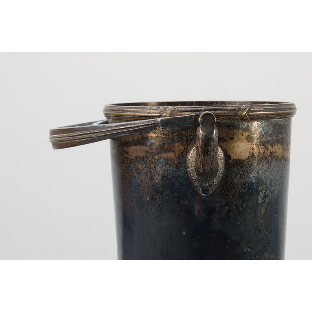 Art Deco Silvered Copper Champagne Bucket, France, 1910s For Sale - Image 9 of 14