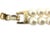 Ivory Faux Pearl Rhinestone Double Stand Bracelet For Sale - Image 8 of 11