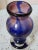 Contemporary Late 20th Century Handmade Multicolor Thick Double Donut Footed Vase For Sale - Image 3 of 9