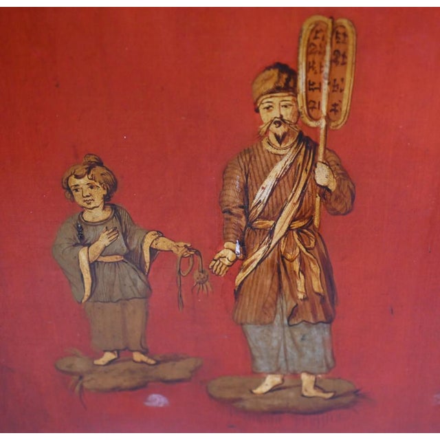 Antique Painted Chinoiserie Room Divider, 1890s For Sale - Image 11 of 18