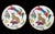 The product is a set of four 11" round hand-painted dinner plates from the Lynn Chase Jungle Jubilee collection. Featuring...