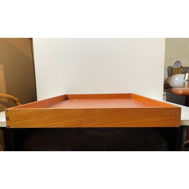 Large Danish Modern Tray in Teak, 1960s For Sale - Image 9 of 10