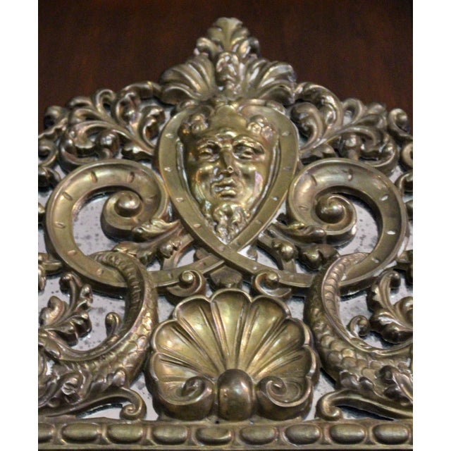 French Late 19th Century Grand Scale French Repousse Mirror For Sale - Image 3 of 7