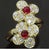 Van Cleef & Arpels Contemporary Ruby and Diamond “Trefle” Ring, 18KY Gold Size 6 For Sale - Image 17 of 18