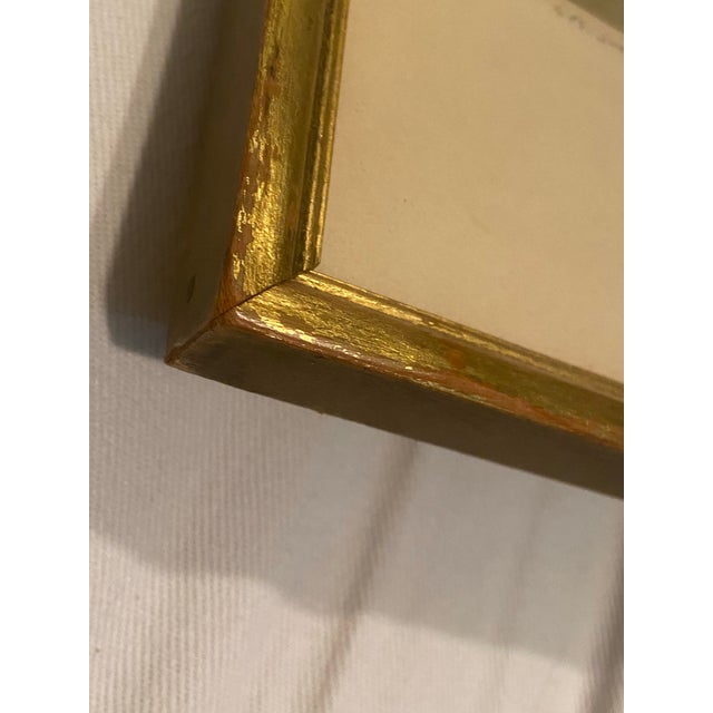 Antique French Canal Landscape Etching Signed F. Roth, Framed For Sale - Image 10 of 12