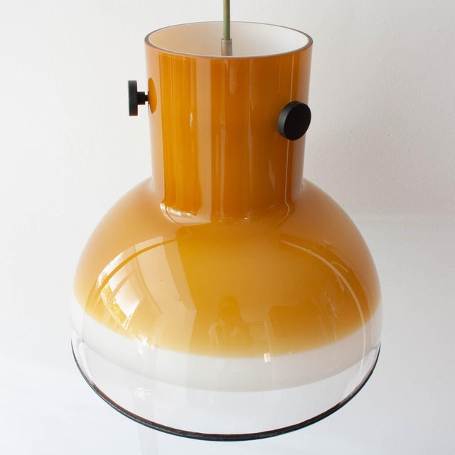 Brown Glass Pendant Light from Peill & Putzler, Germany, 1970s For Sale - Image 10 of 18