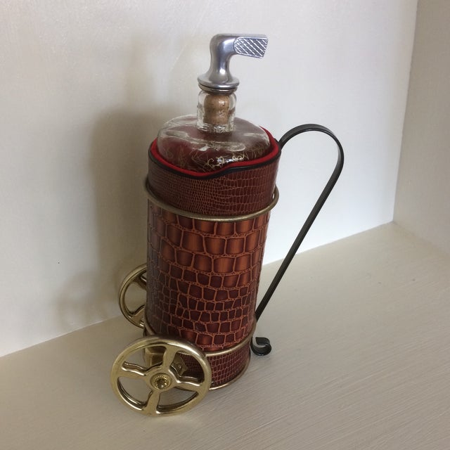 Vintage Musical Golf Bag Decanter Plays "How Dry I Am" Chairish