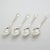 Vintage Italian Handmade Genuine Silver Sugar Spoons, 1970s, Set of 4 For Sale - Image 4 of 12