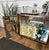 Mid-Century Italian Art Deco Walnut Burl Veneer and Mirror Mosaic Bar Cabinet, 1950s For Sale - Image 4 of 12