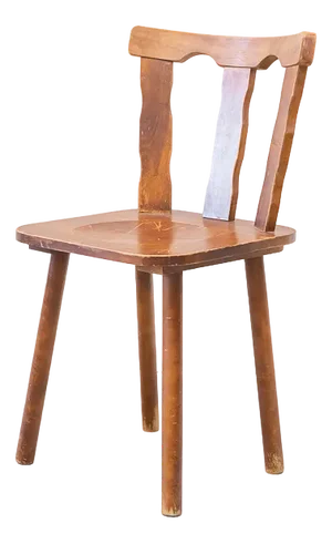 Vintage Pine Wood Chair, 1960s