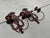 Antique Spanish Revival Cast Iron Double Arm Wall Sconces, a Pair For Sale In Naples, FL - Image 6 of 9