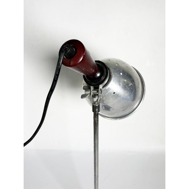 20th Century Industrial Table Lamp with Aluminium Shade, France For Sale - Image 9 of 17