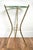 Vintage 23" Faux Bamboo Brass-Tone Metal & Glass Plant Stand – Hollywood Regency / Chinoiserie For Sale - Image 12 of 12