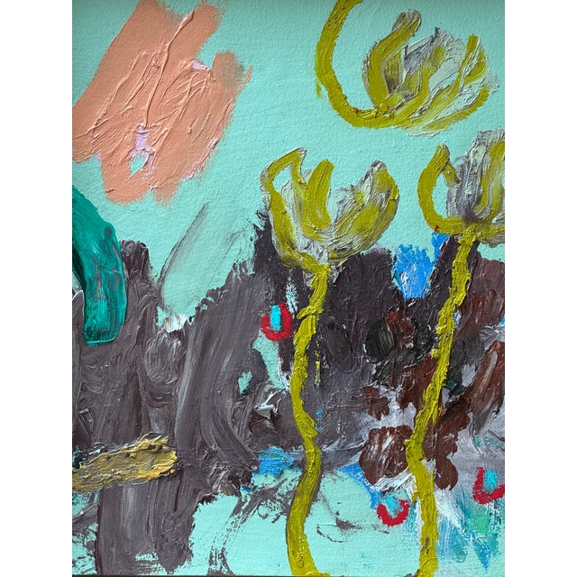 2024 Ak Hardeman Original Abstract Painting in Vintage Frame For Sale - Image 4 of 9