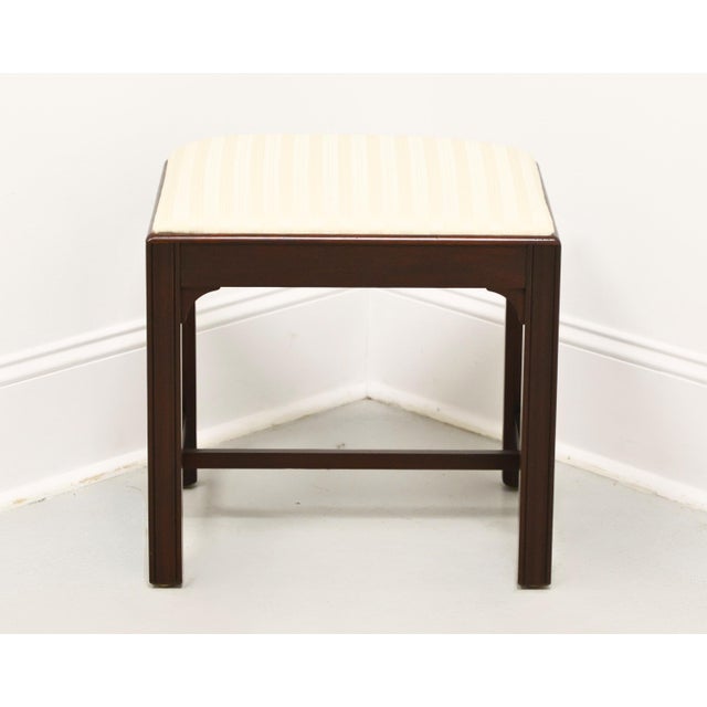 Salem Square Mahogany Chippendale Bench Footstool - A For Sale - Image 4 of 8