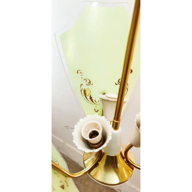 Suspension Lamp with 3-Decorative Glasses For Sale - Image 12 of 18