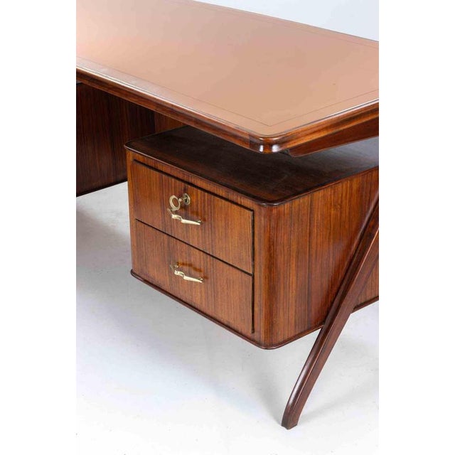 Mid-Century Desk attributed to Vittorio Dassi, 1950s For Sale - Image 6 of 13