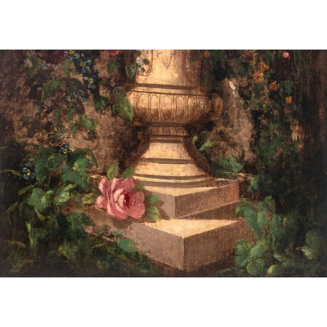 Italian Floral Still Life Oil on Canvas, 19th Century For Sale - Image 4 of 6