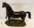 Bronze Horse with Brown Patina on Base, 20th Century For Sale - Image 10 of 12