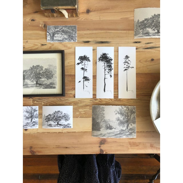 Not Yet Made - Made To Order "Print Collection: Tree Study" Contemporary Original Black and White Landscape Print on Paper For Sale - Image 5 of 6