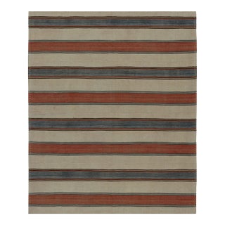 1950s Vintage Afghani Tribal Kilim Rug With Stripes For Sale