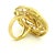 1970s Italian Modernist 18k Gold Openwork Spiral Statement Ring, Size 6 For Sale - Image 10 of 15
