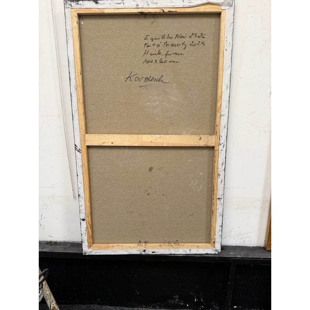 Kardesch, Equilibre Noir 2526, Oil For Sale - Image 6 of 8