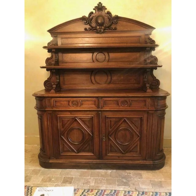 Late 19th Century Antique French Renaissance Oak Hunt Server For Sale - Image 5 of 11