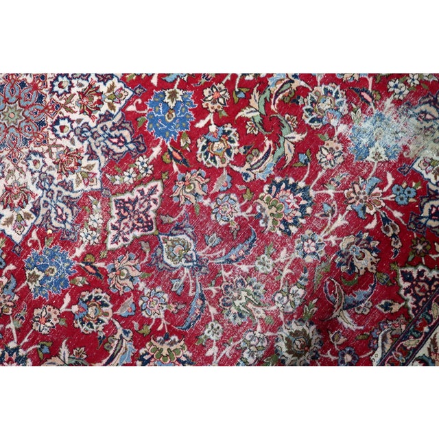 1900s, Antique Persian Tabriz Handmade Rug 10.1' X 13.3' For Sale - Image 13 of 18