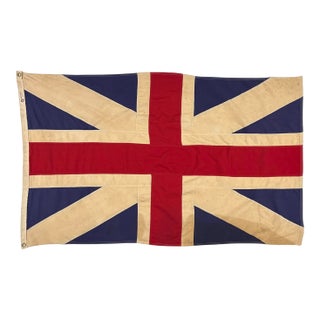 Vintage Sewn Cotton First Union Jack Flag, King's Colours For Sale