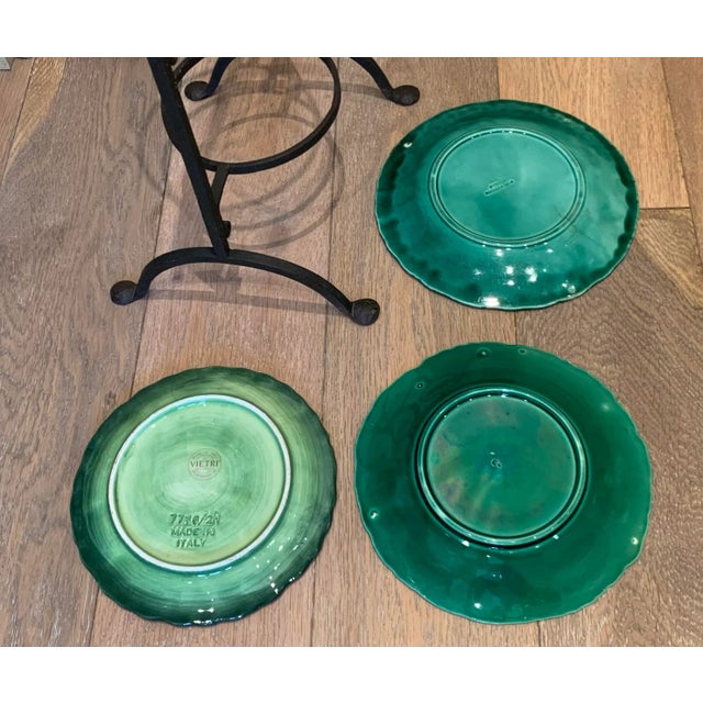 Mid 20th Century Serving Stand With English and Italian Majolica Plates - Set of 4 For Sale In Los Angeles - Image 6 of 10