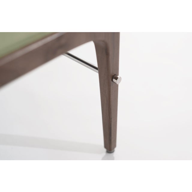 Linear Bench in Natural Walnut Series 96 by Stamford Modern For Sale - Image 11 of 18