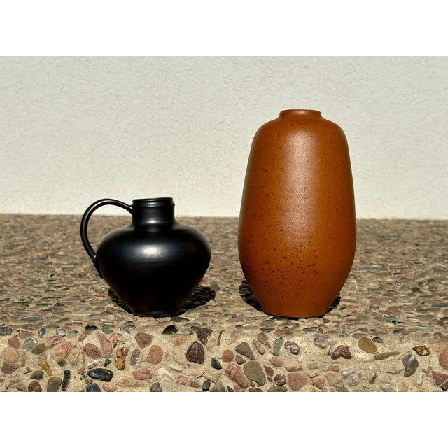 Brown Vintage Vase in Earthenware by Paul Eydner, 1950s For Sale - Image 8 of 15
