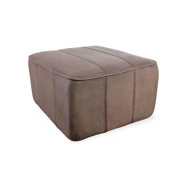Mid-Century Modern Mid-Century Modern Ottomans in Buffalo Leather from de Sede For Sale - Image 3 of 7
