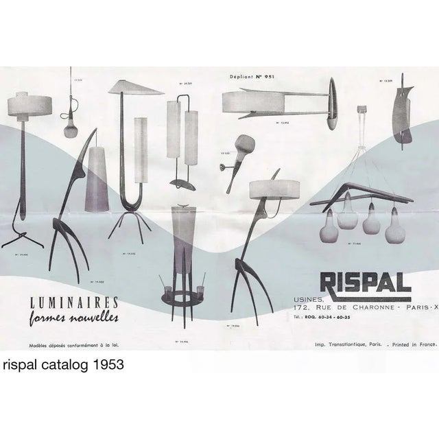 Limited Edition Rispal 'Praying Mantis Zébrant' Floor Lamp in Zebra Wood For Sale - Image 10 of 13